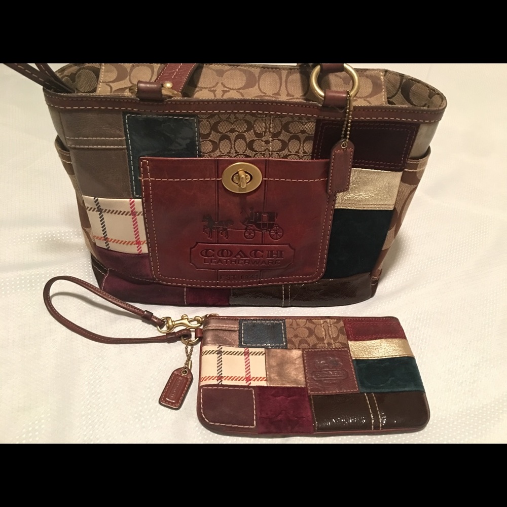 Coach Handbag and Wristlet